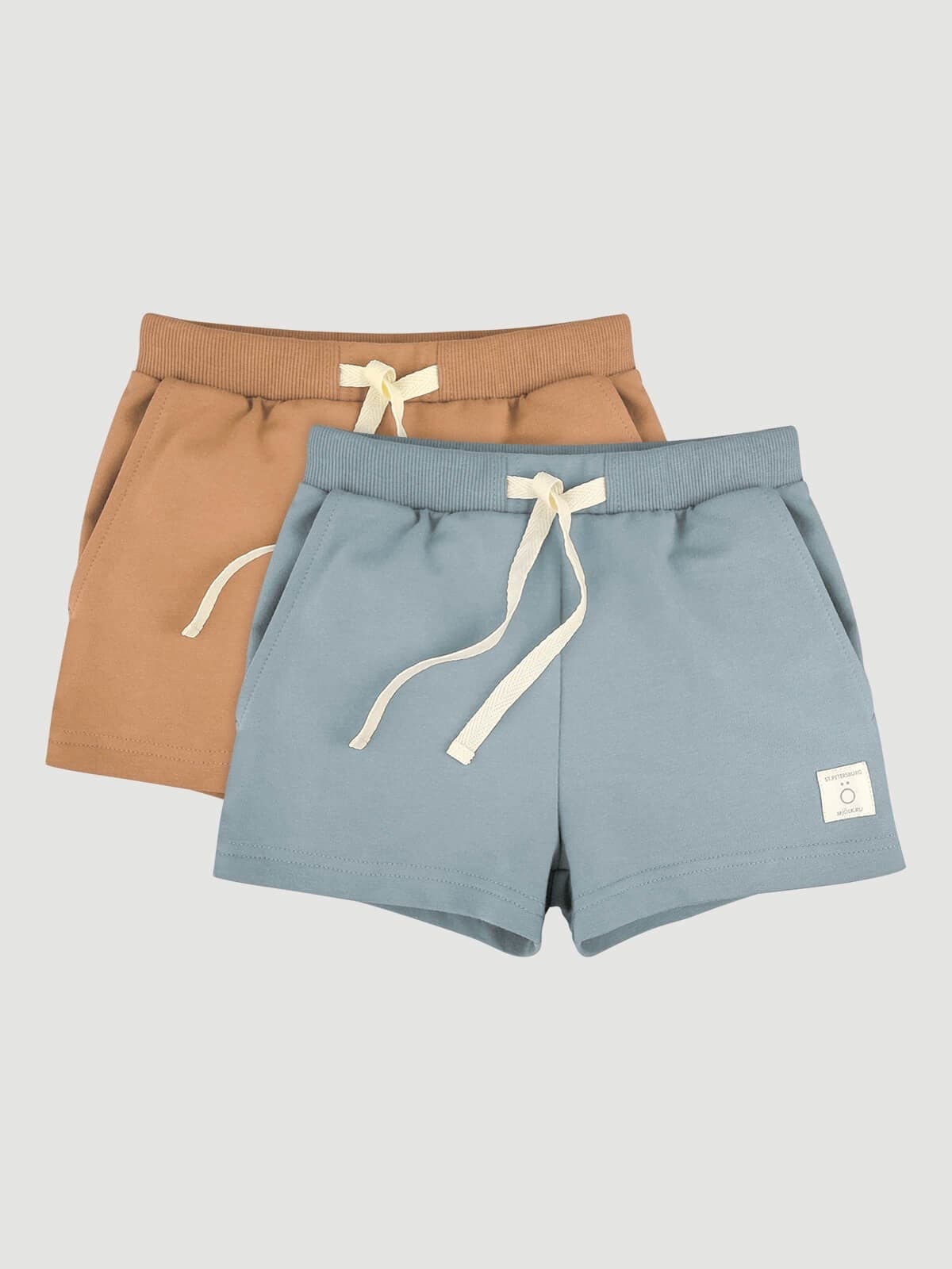 Шорты Mjolk Baby Blue/Camel, сет 2 шт.