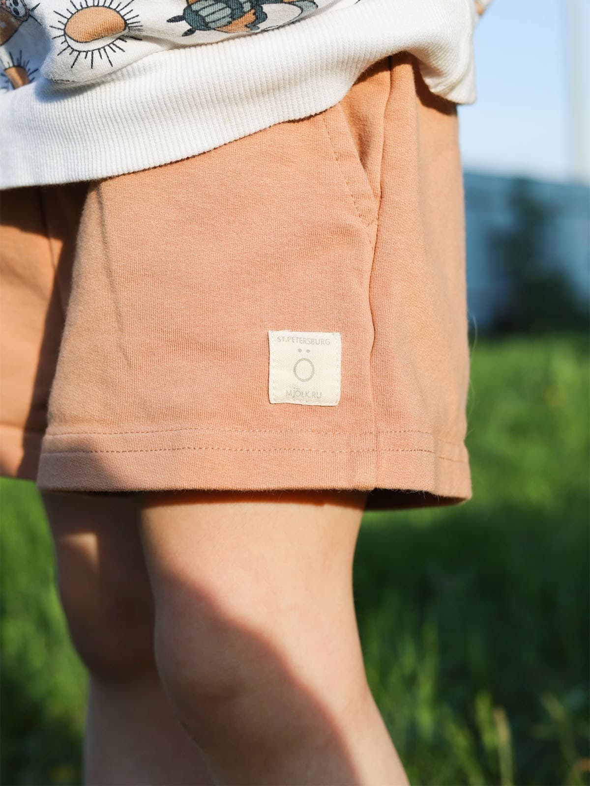 Шорты Mjolk Baby Blue/Camel, сет 2 шт.