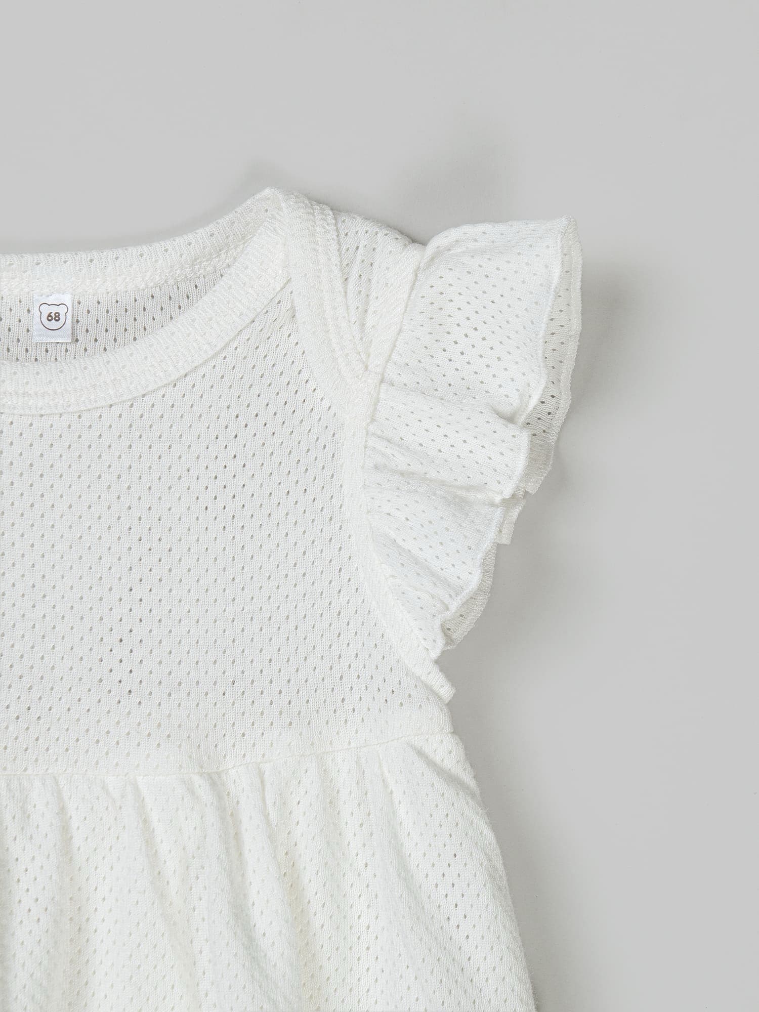 Платье-боди с крылышками "Молоко"