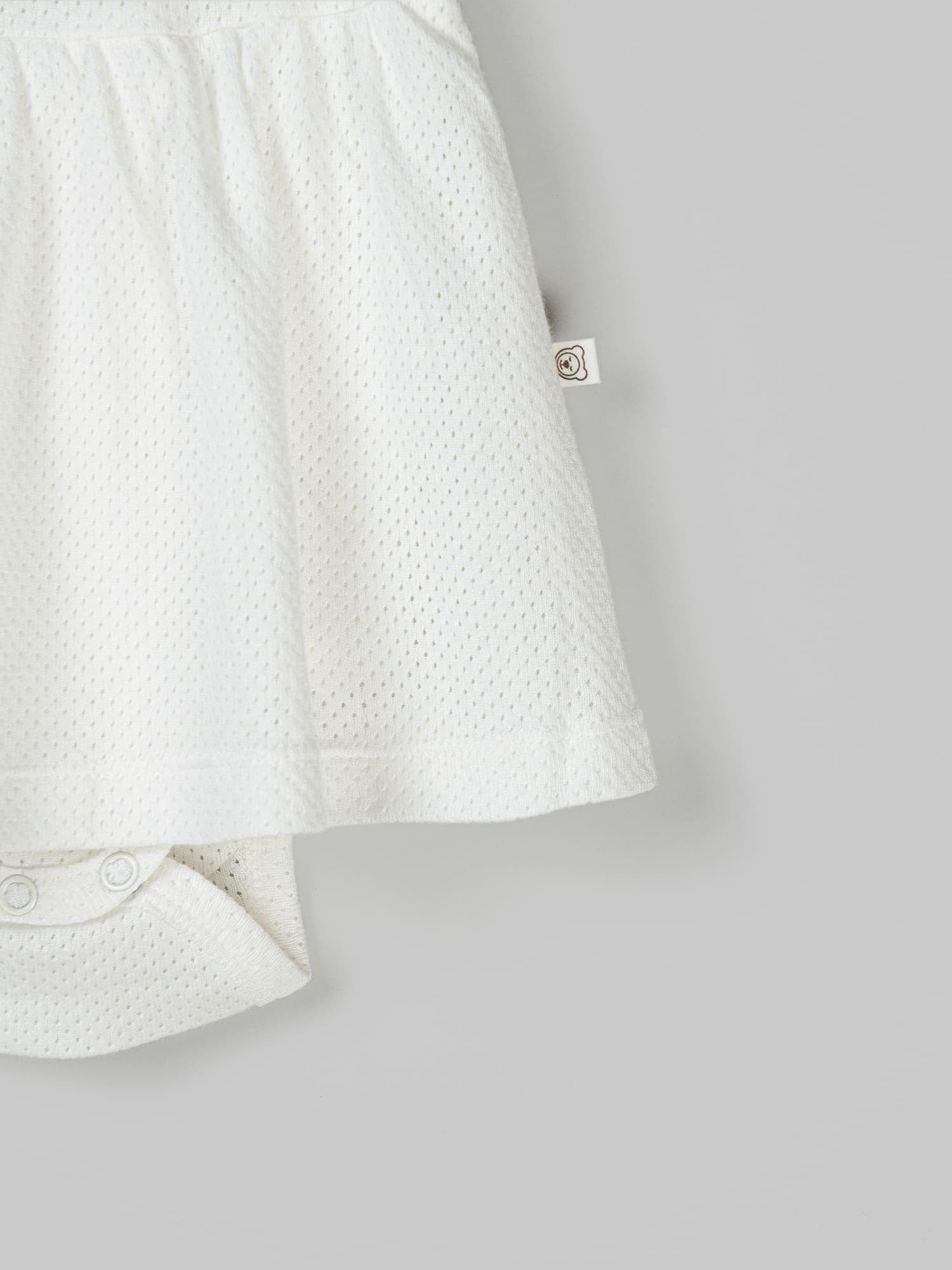 Платье-боди с крылышками "Молоко"