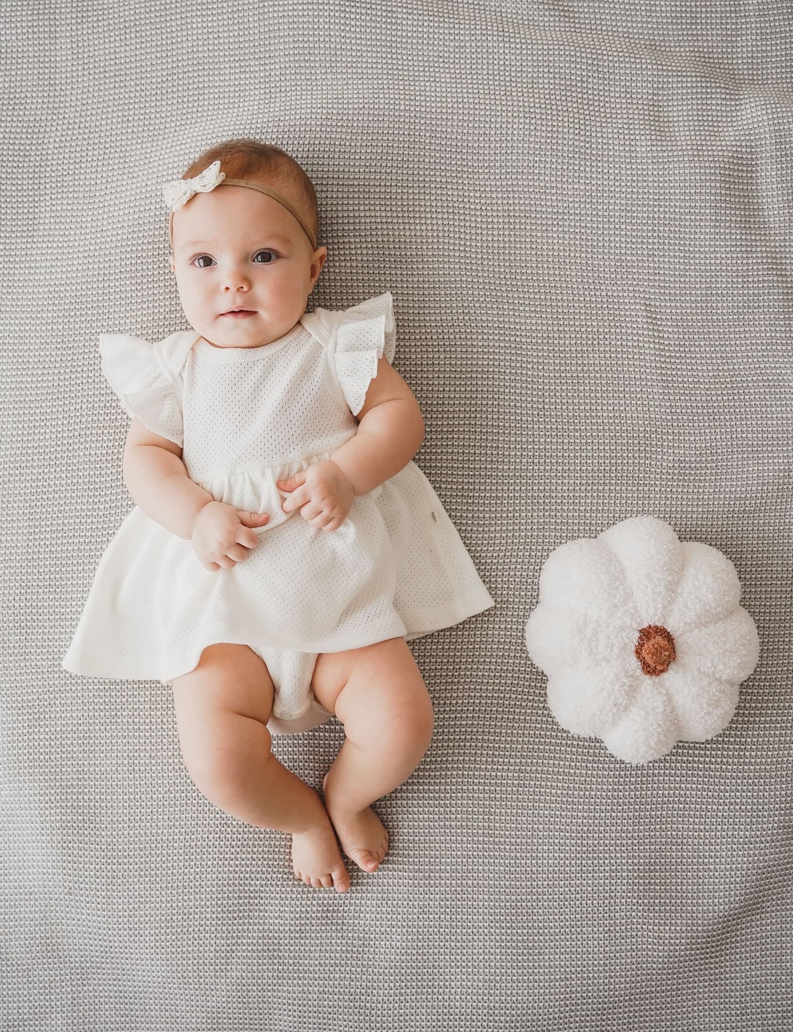 Платье-боди с крылышками "Молоко"