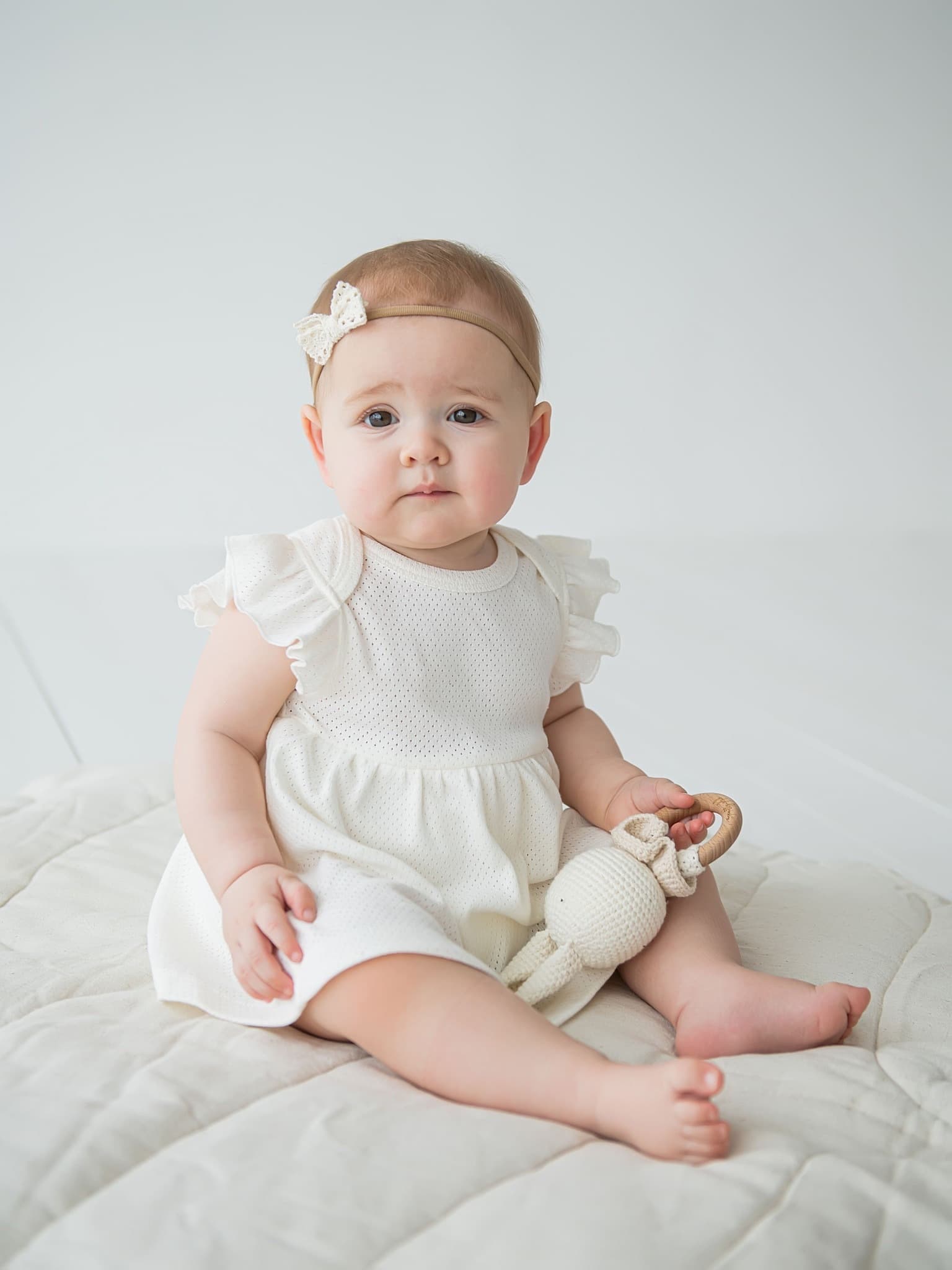 Платье-боди с крылышками "Молоко"