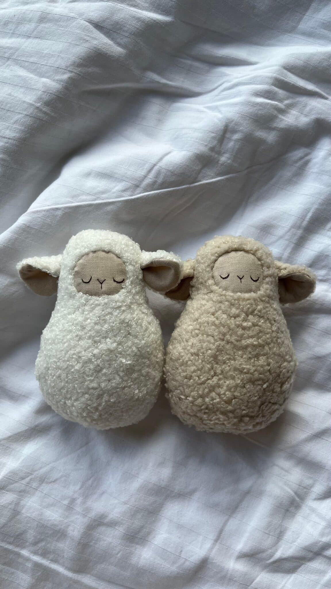 Неваляшка-погремушка Овечка, Бежевый