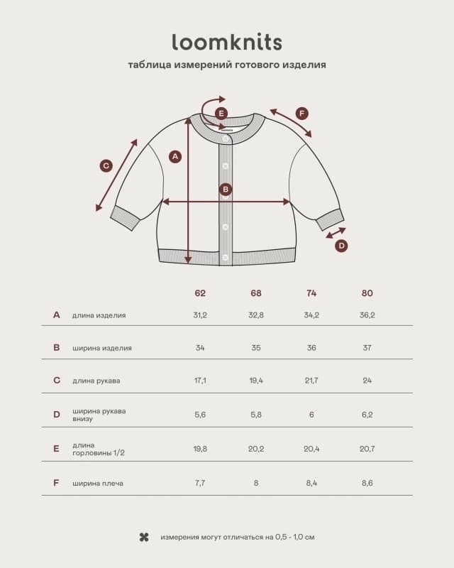 Кардиган детский Loomknits Бежевый