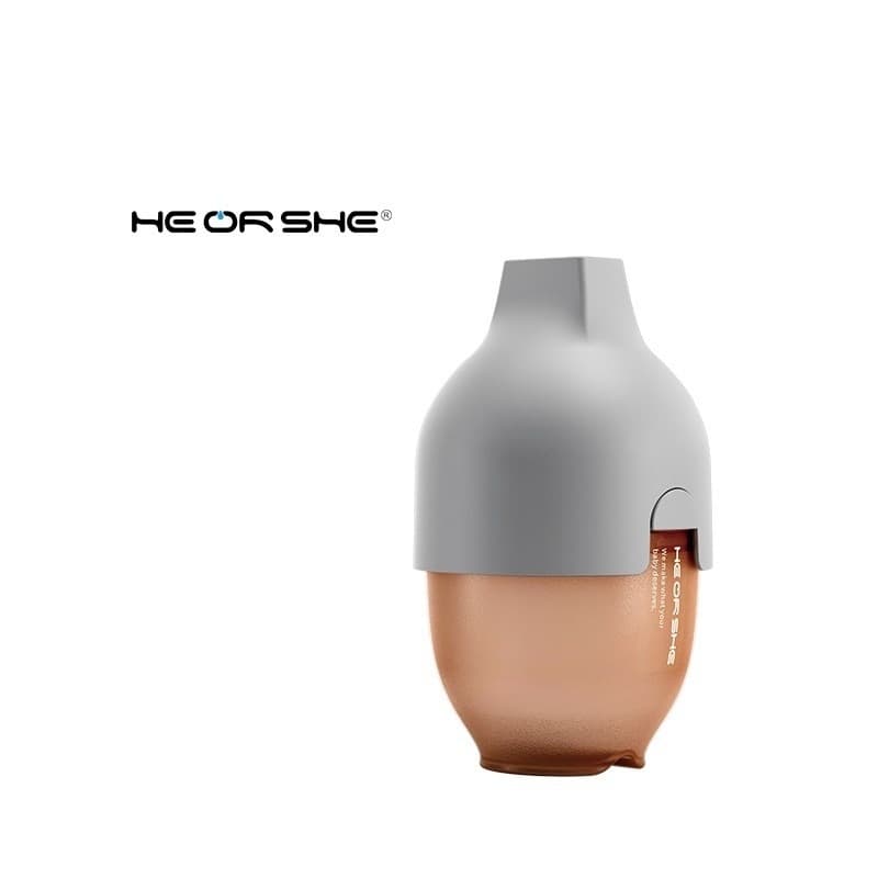 Бутылочка силиконовая для детей с соской HEORSHE 160ml, Grey