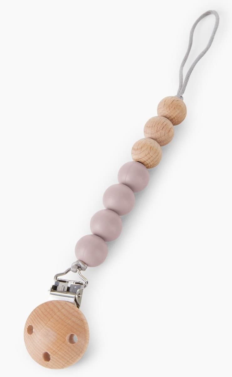 Держатель с металлической прищепкой, пудровый