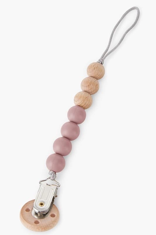 Держатель с металлической прищепкой, пудровый