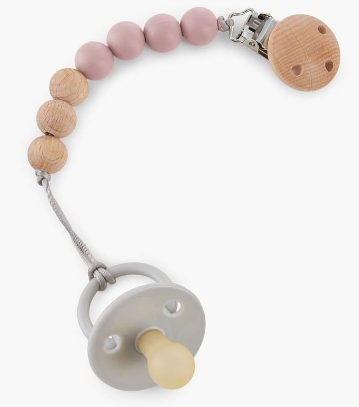 Держатель с металлической прищепкой, пудровый