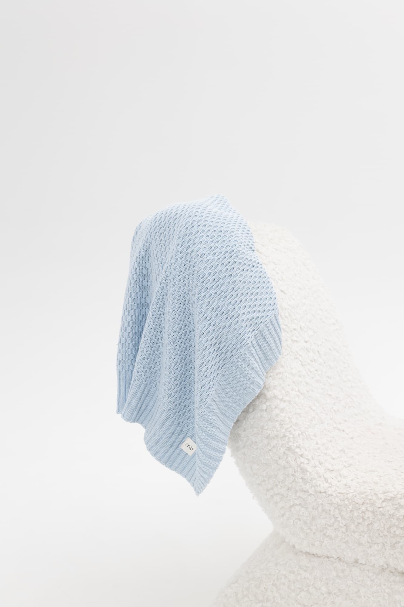 Плед мун из 100% хлопка, Небесный