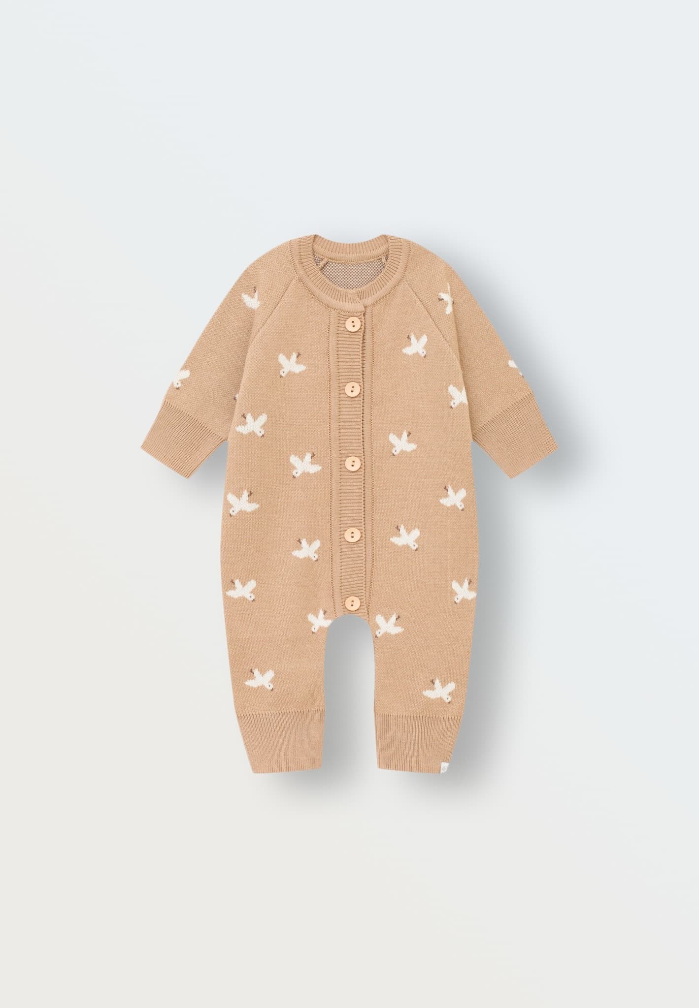 Комбинезон вязаный, Птички