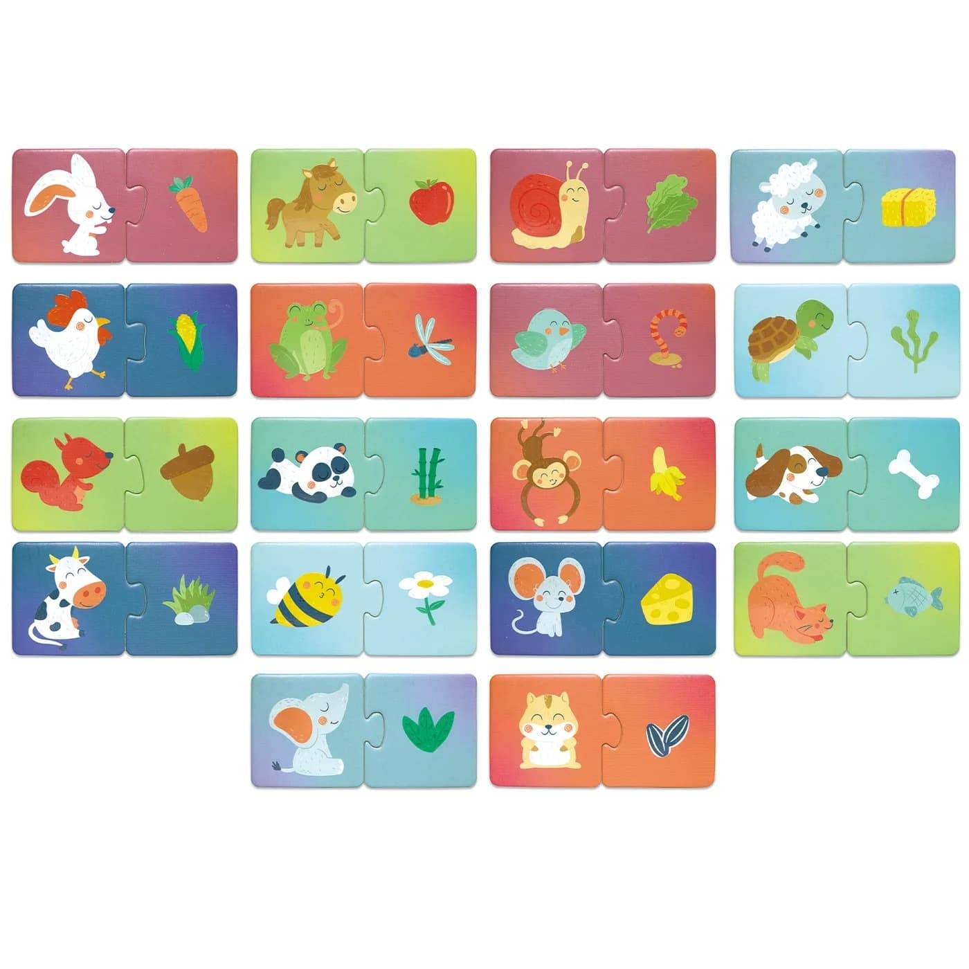 Игрушка развивающая "Пазл" Животные и их еда