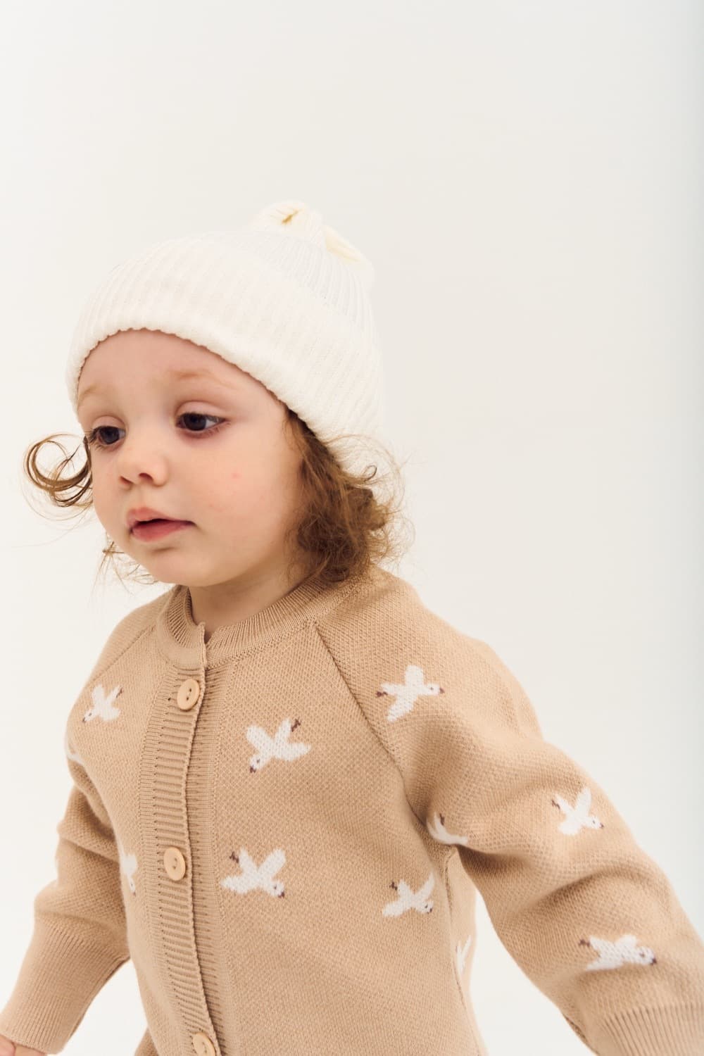 Комбинезон вязаный, Птички