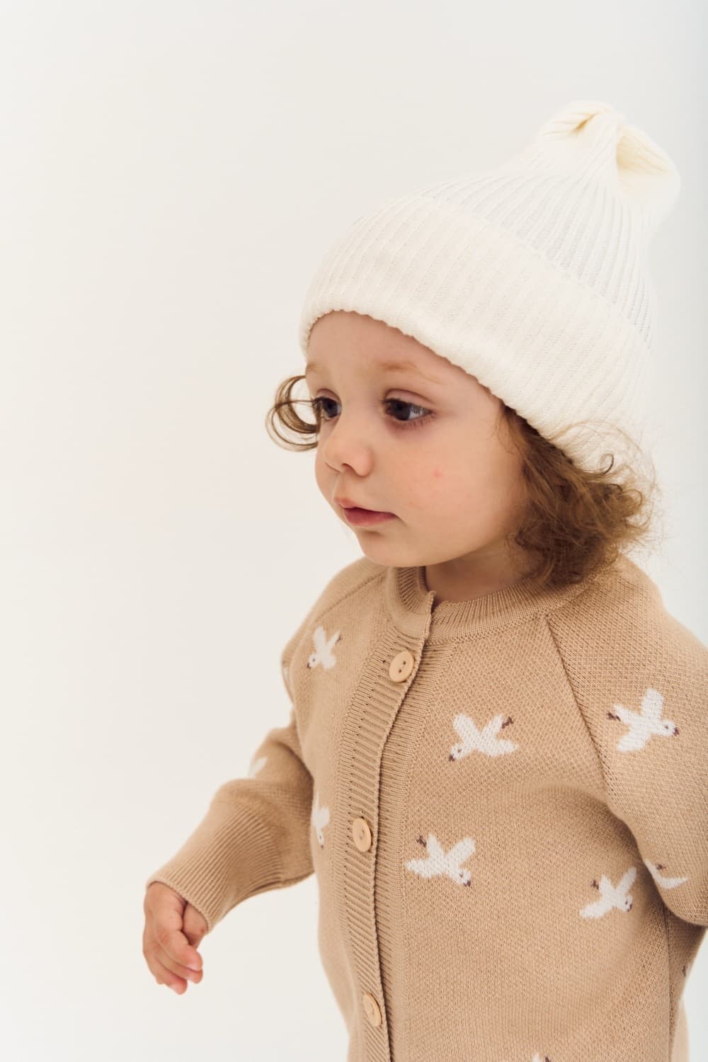 Комбинезон вязаный, Птички