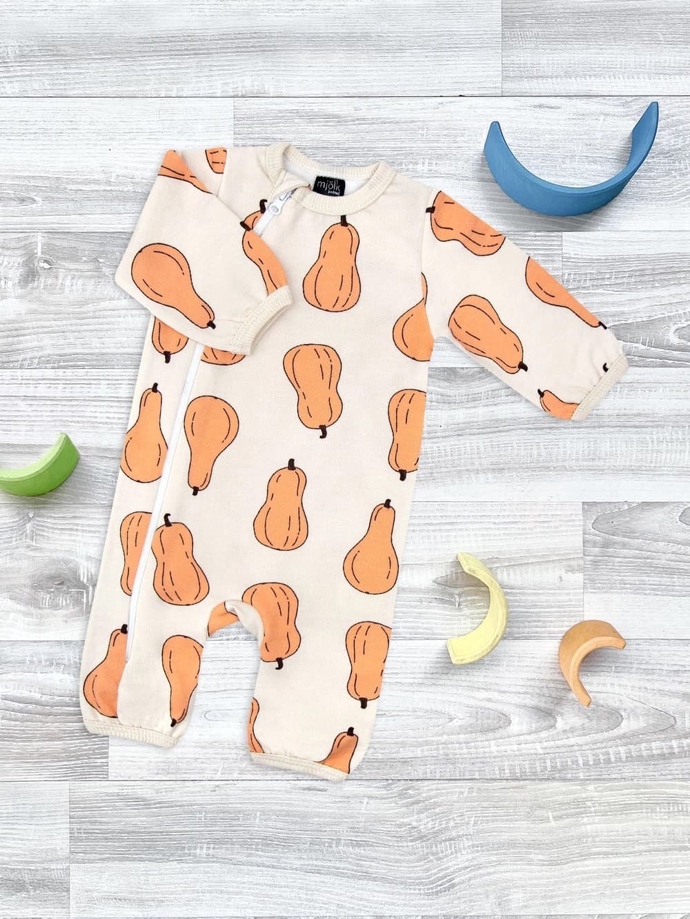 Утеплённый комбинезон Mjolk Тыквы, на окантовке