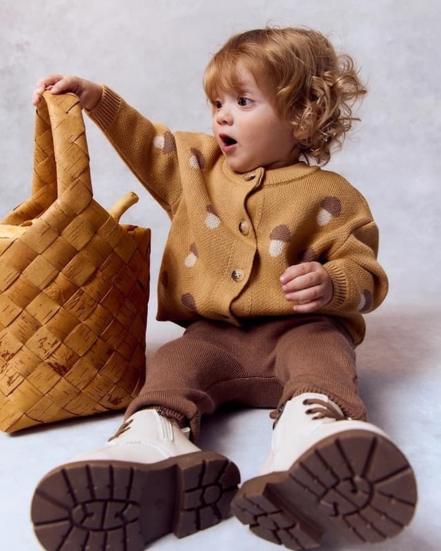 Кардиган детский Loomknits, Корица