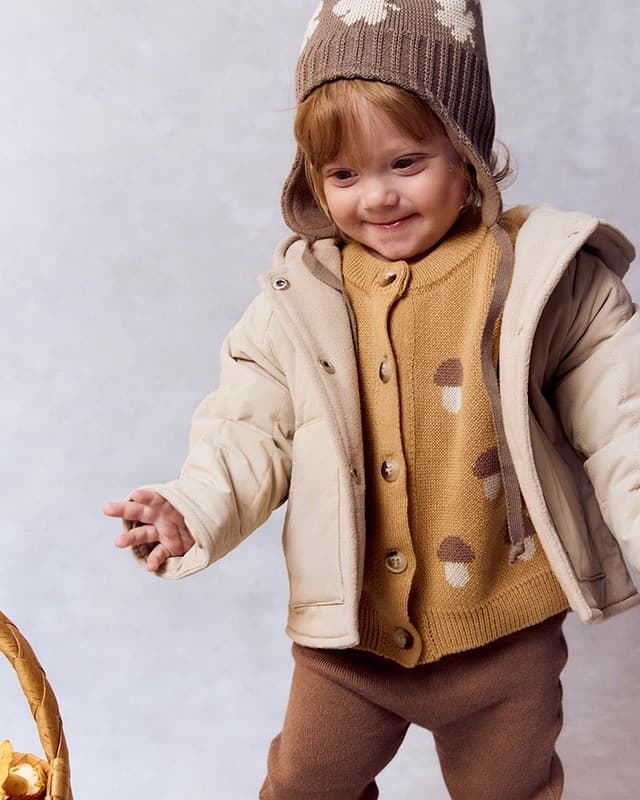 Кардиган детский Loomknits, Корица