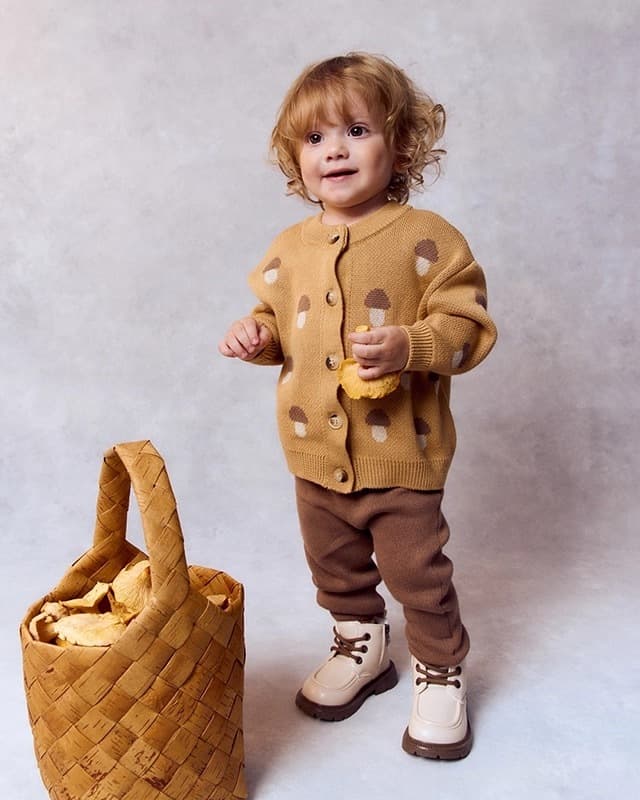 Кардиган детский Loomknits, Корица