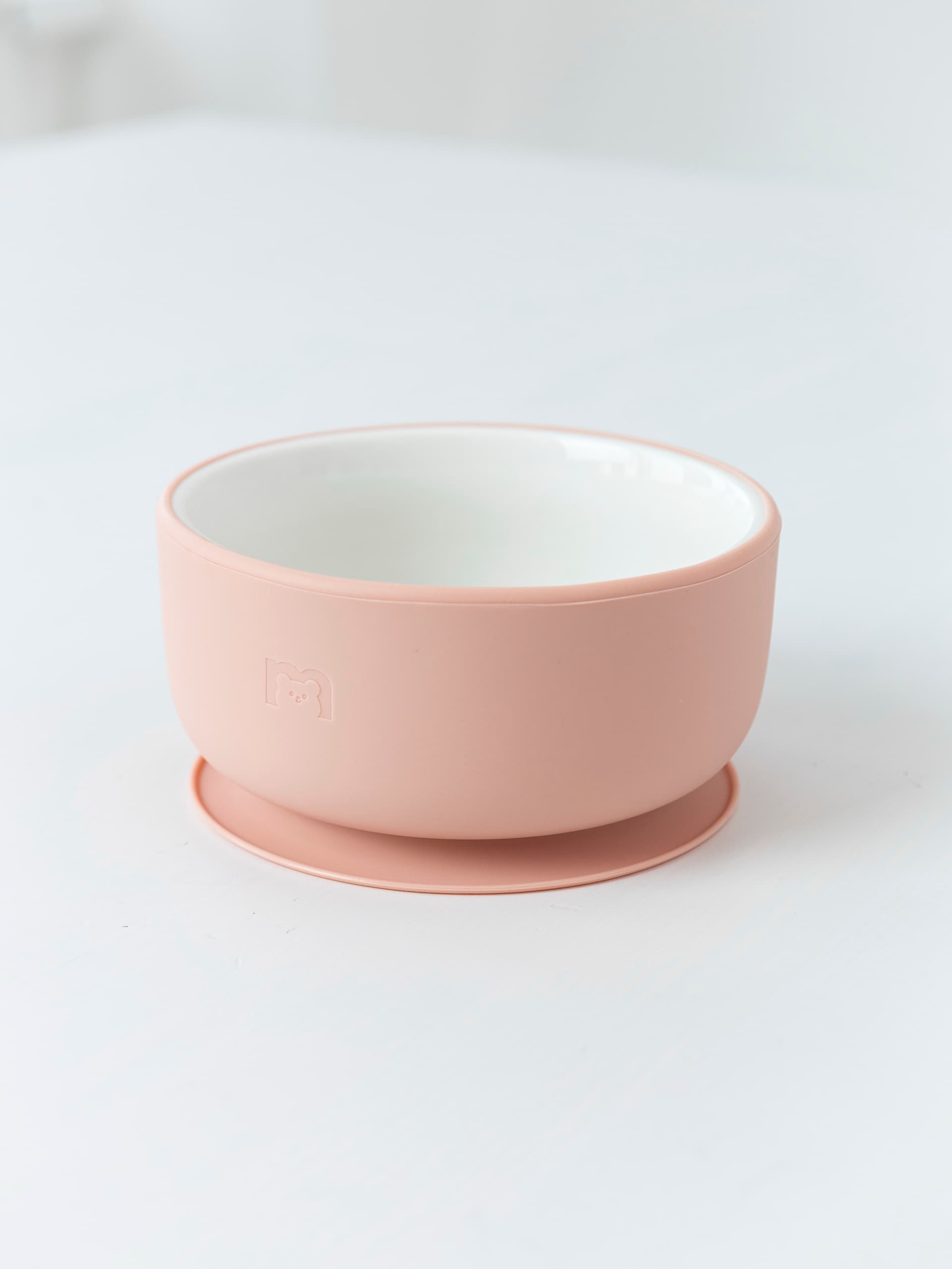 Фарфоровая миска на силиконовой присоске, Cotton candy