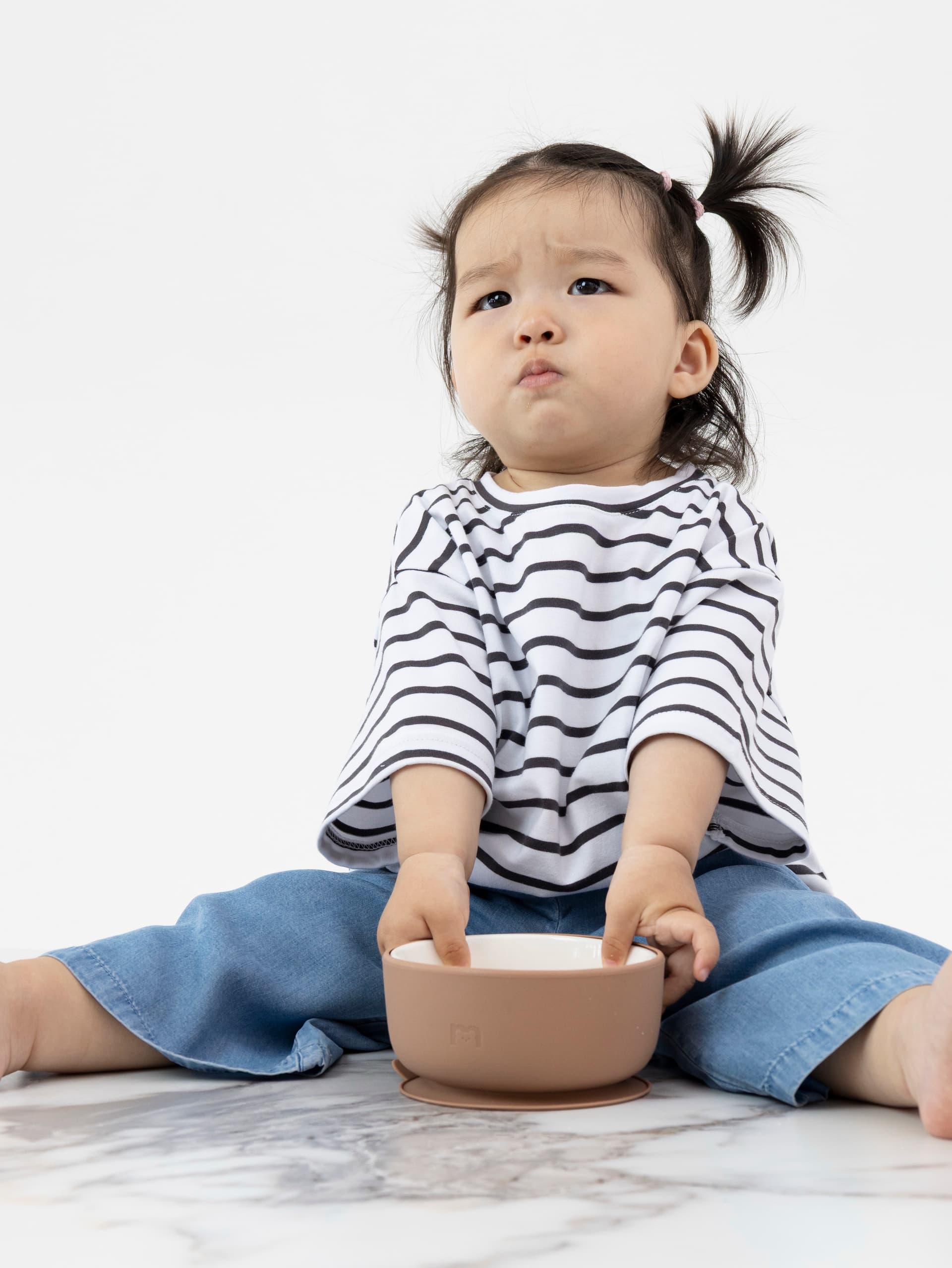 Фарфоровая миска на силиконовой присоске, Hazelnut