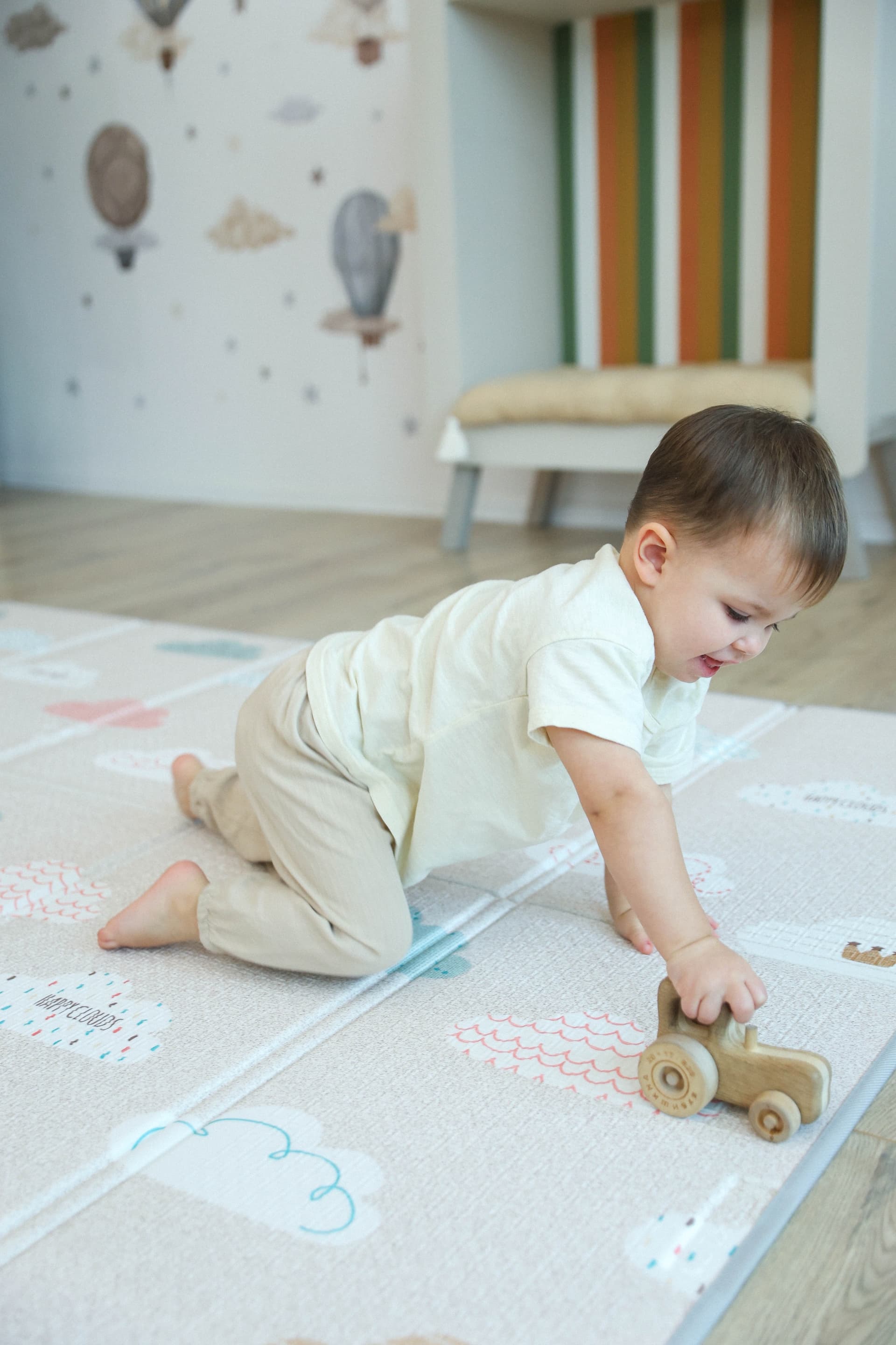 Складной коврик Sillky Portable 140x200x1 см, Облачка