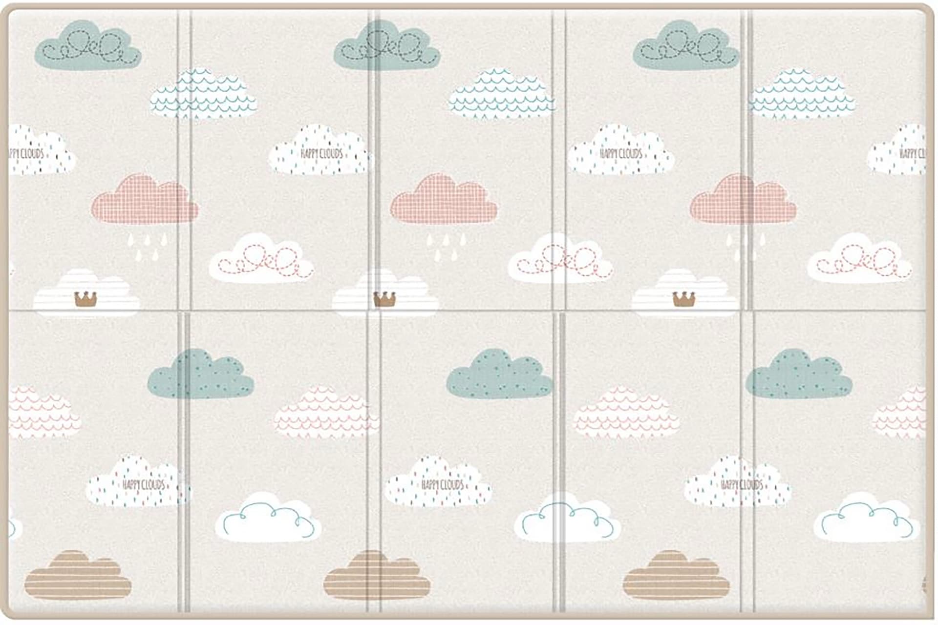 Складной коврик Sillky Portable 140x200x1 см, Облачка