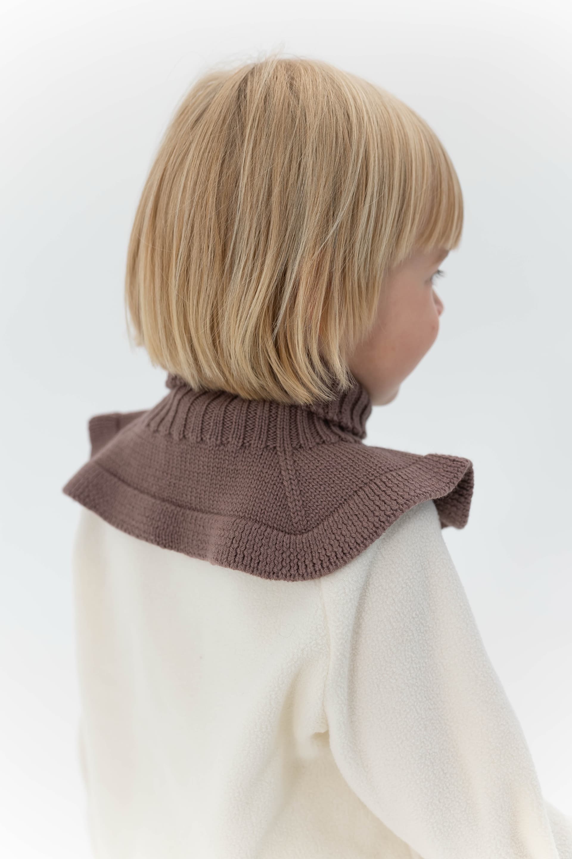 Манишка из меринос-кашемира, Кофейный, Универсальный