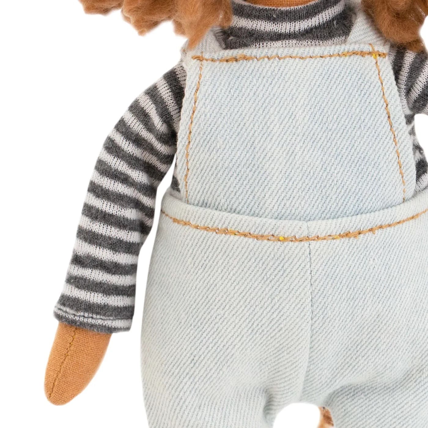 Лев Саймон в джинсовом комбинезоне 30 см