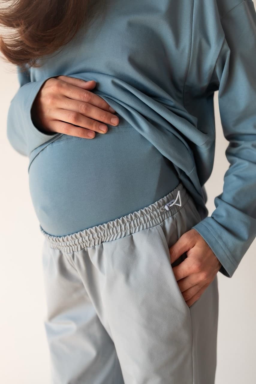 Брюки Карго Rain для беременных, Серо-голубой