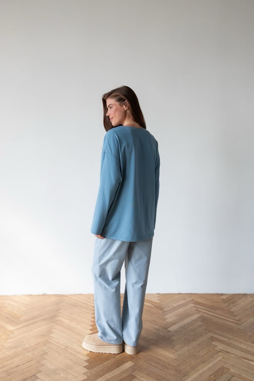 Брюки Карго Rain для беременных, Серо-голубой