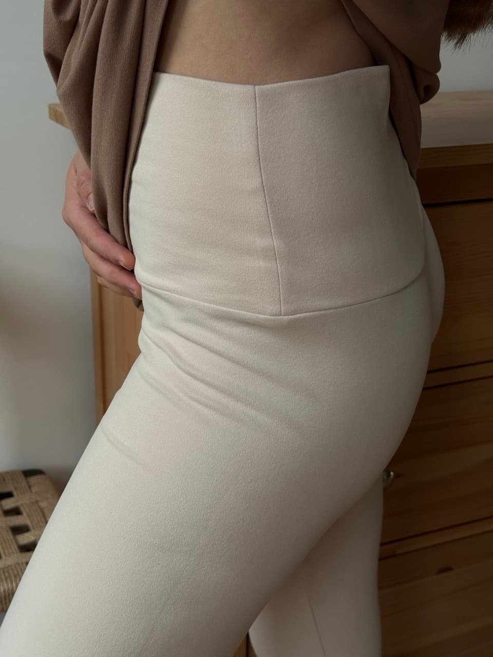 Легинсы с мягким поясом soft touch, Бежевый