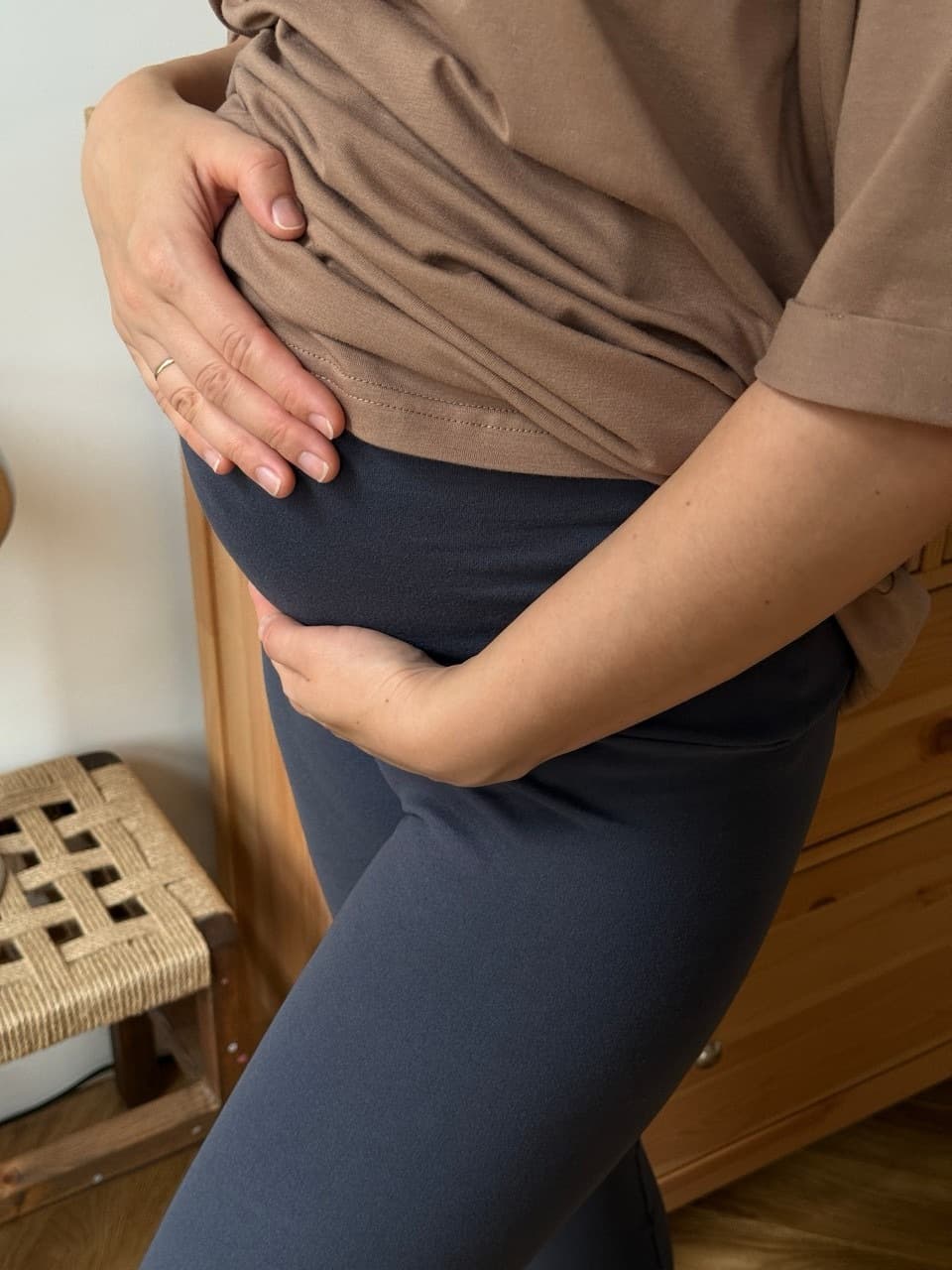 Легинсы с мягким поясом soft touch, Серый графит