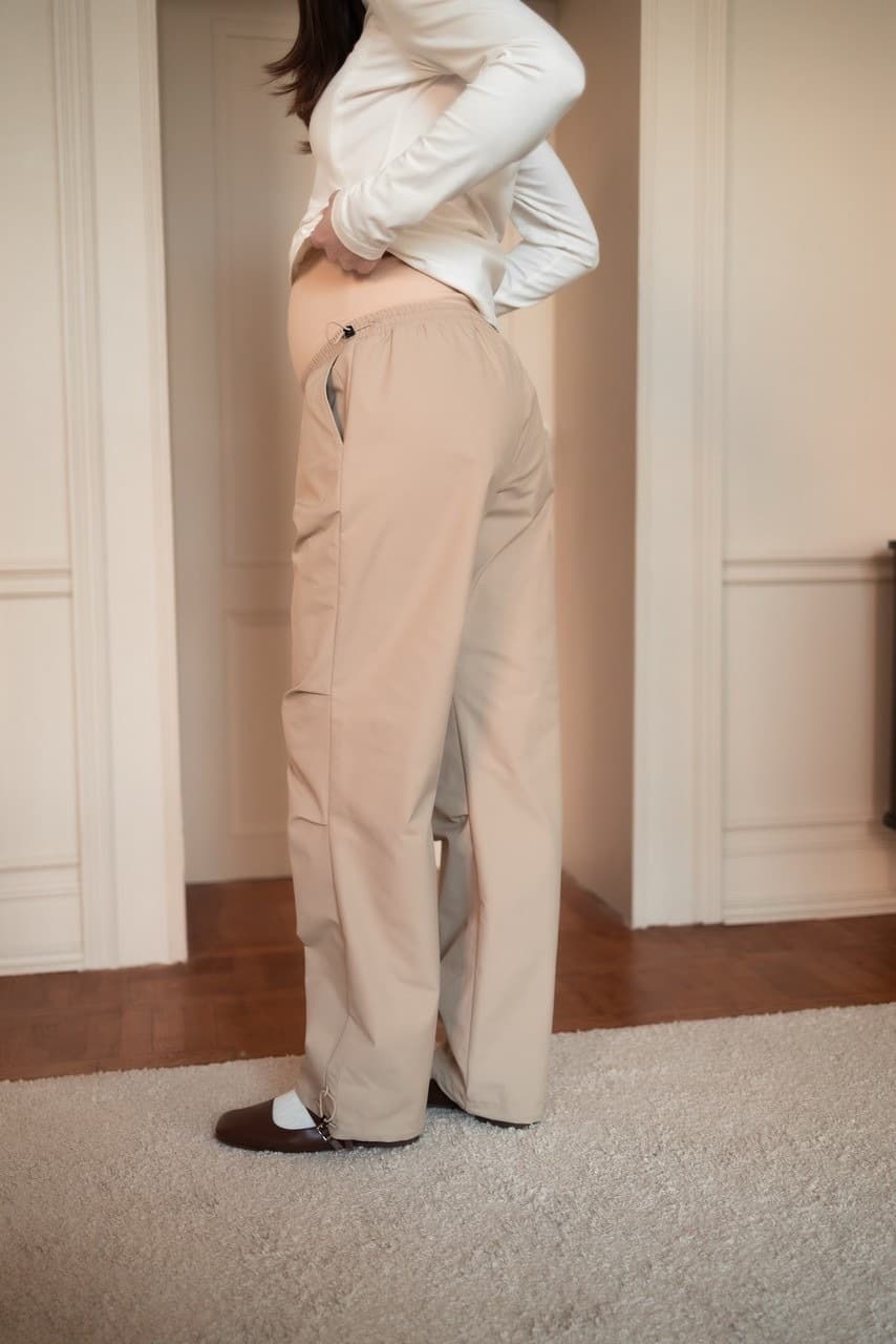 Брюки карго Basic для беременных, Бежевый