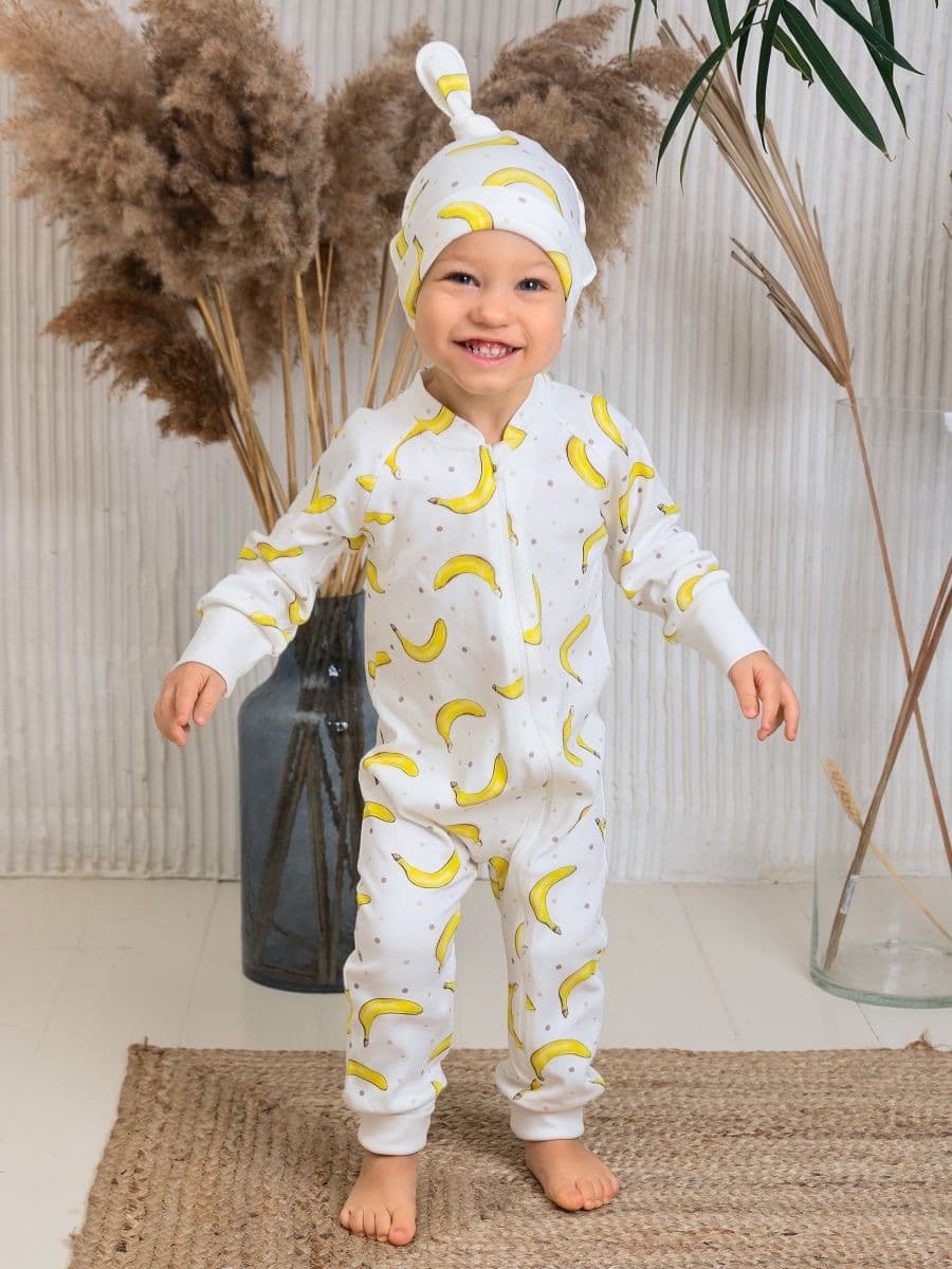 Комбинезон растущий на молнии "Бананы"