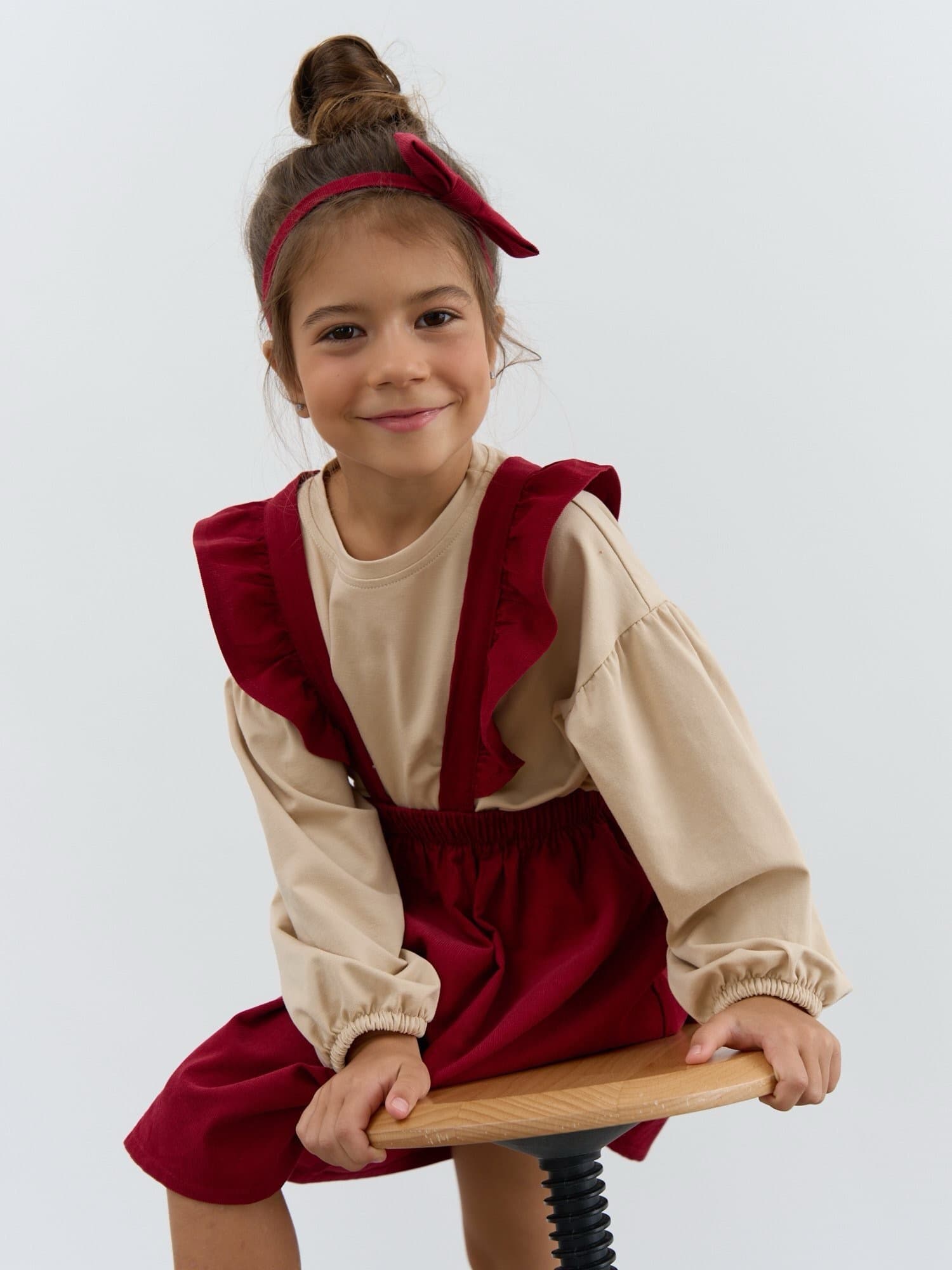 Повязка-бант "Вишневый джем"