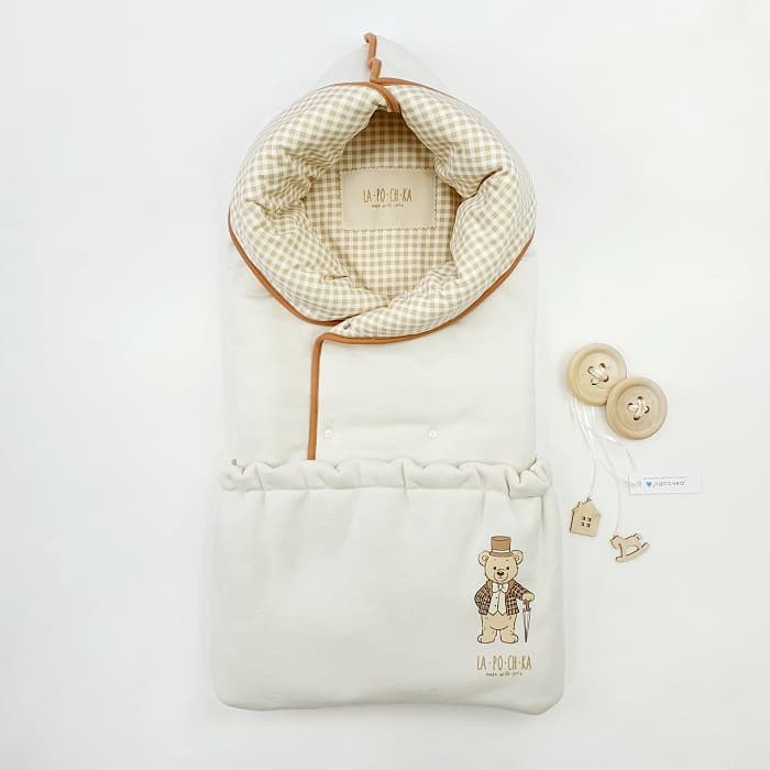 Конверт-одеяло утеплённое 80*90см SoftTouch, Экрю