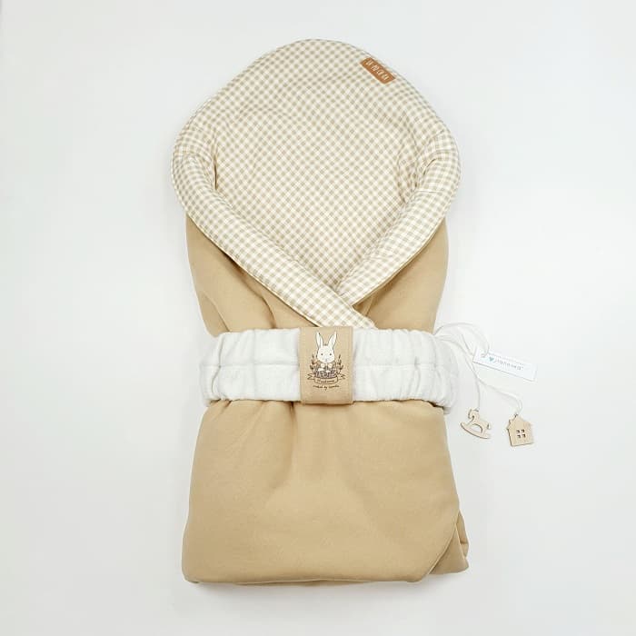 Одеяло утеплённое с поясом 95*95см SoftTouch, Бежевый