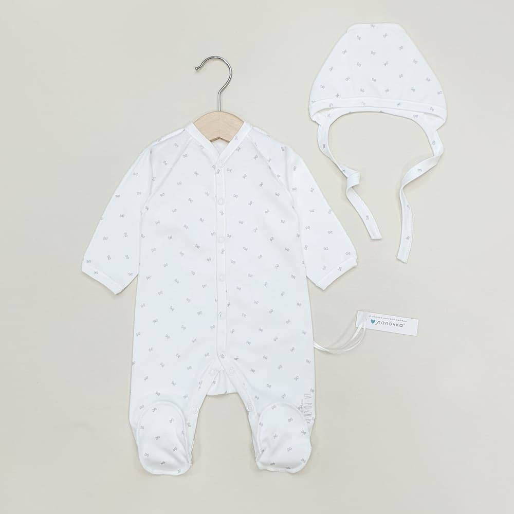 Слип, Молочный/бантики