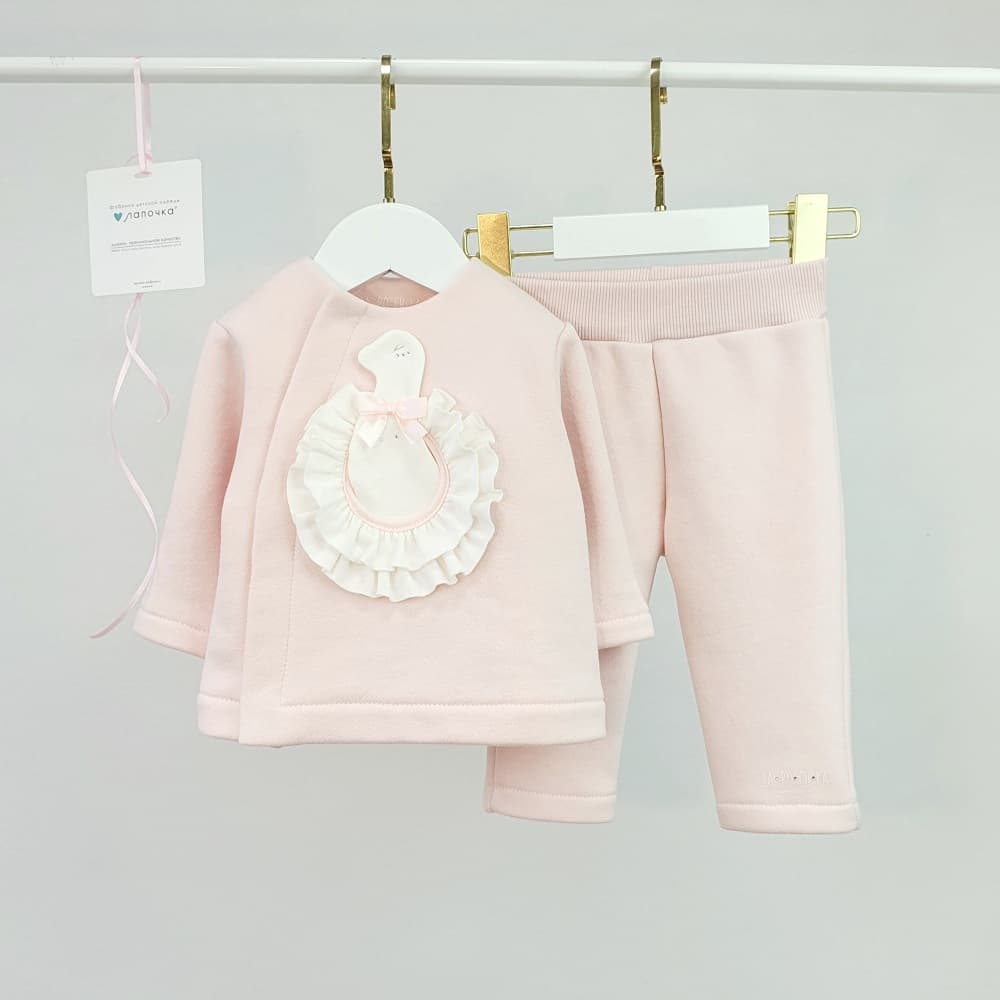 Комплект джемпер и брюки SoftTouch, Розовый жемчуг