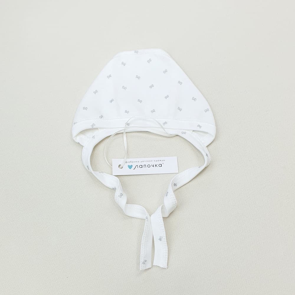 Чепчик, Молочный/бантики