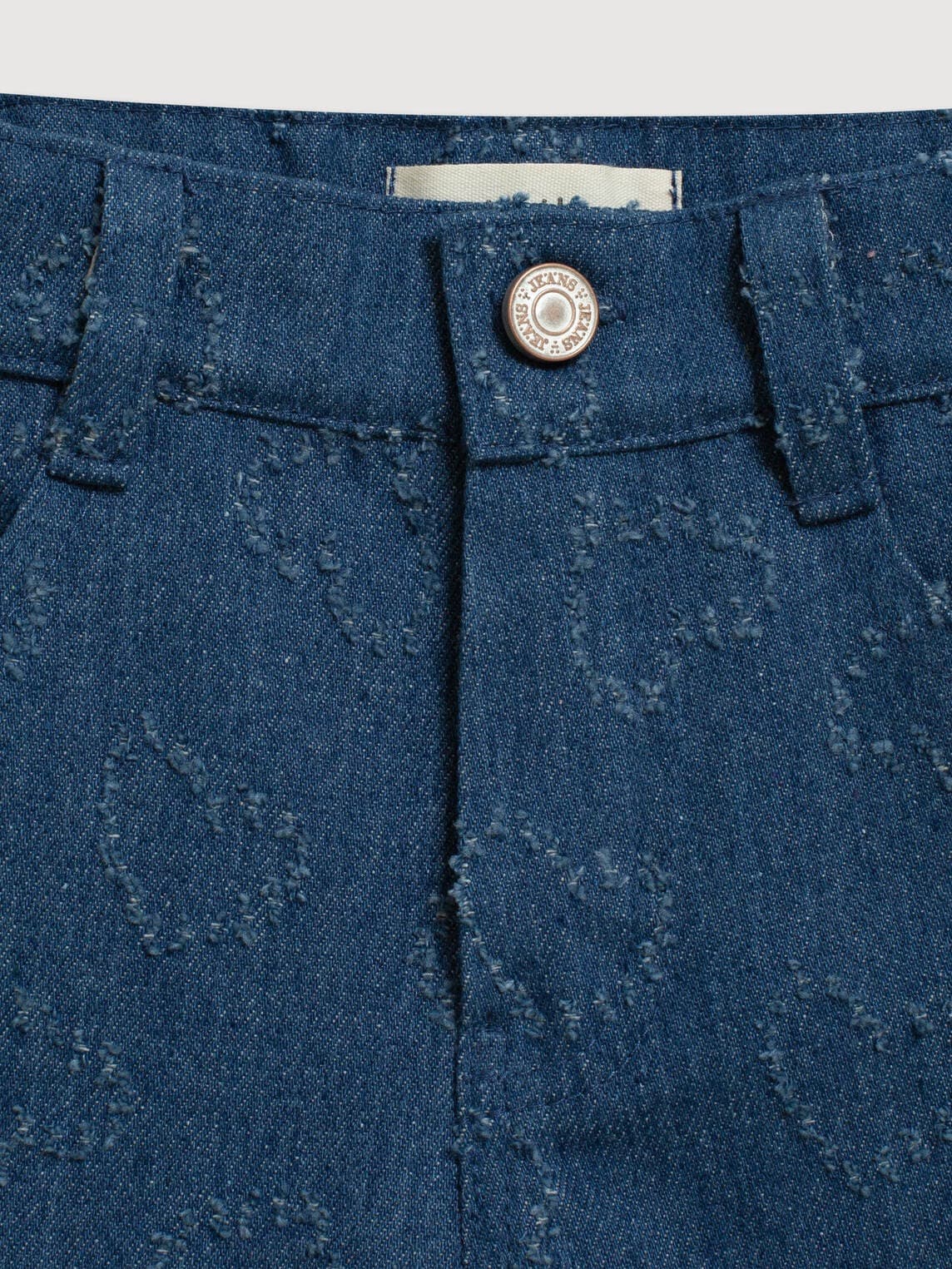 Джинсы с сердечками, Синий