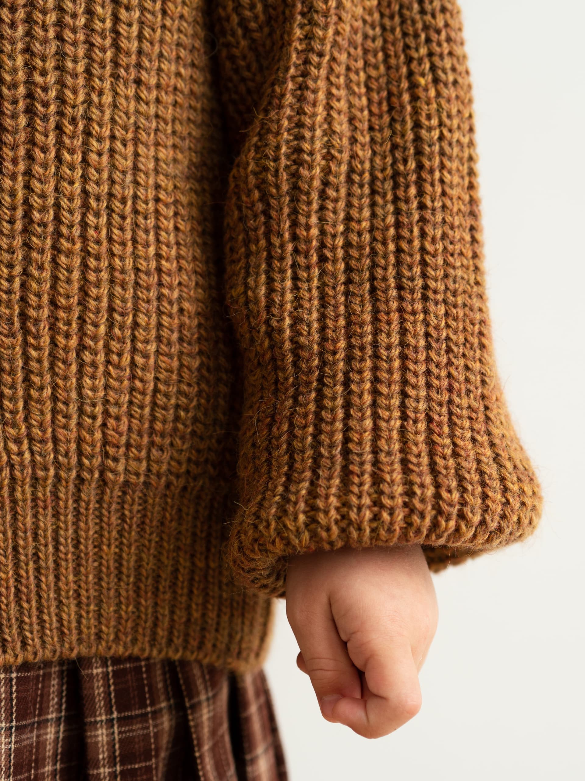 Кардиган с бантиками, Горчичный