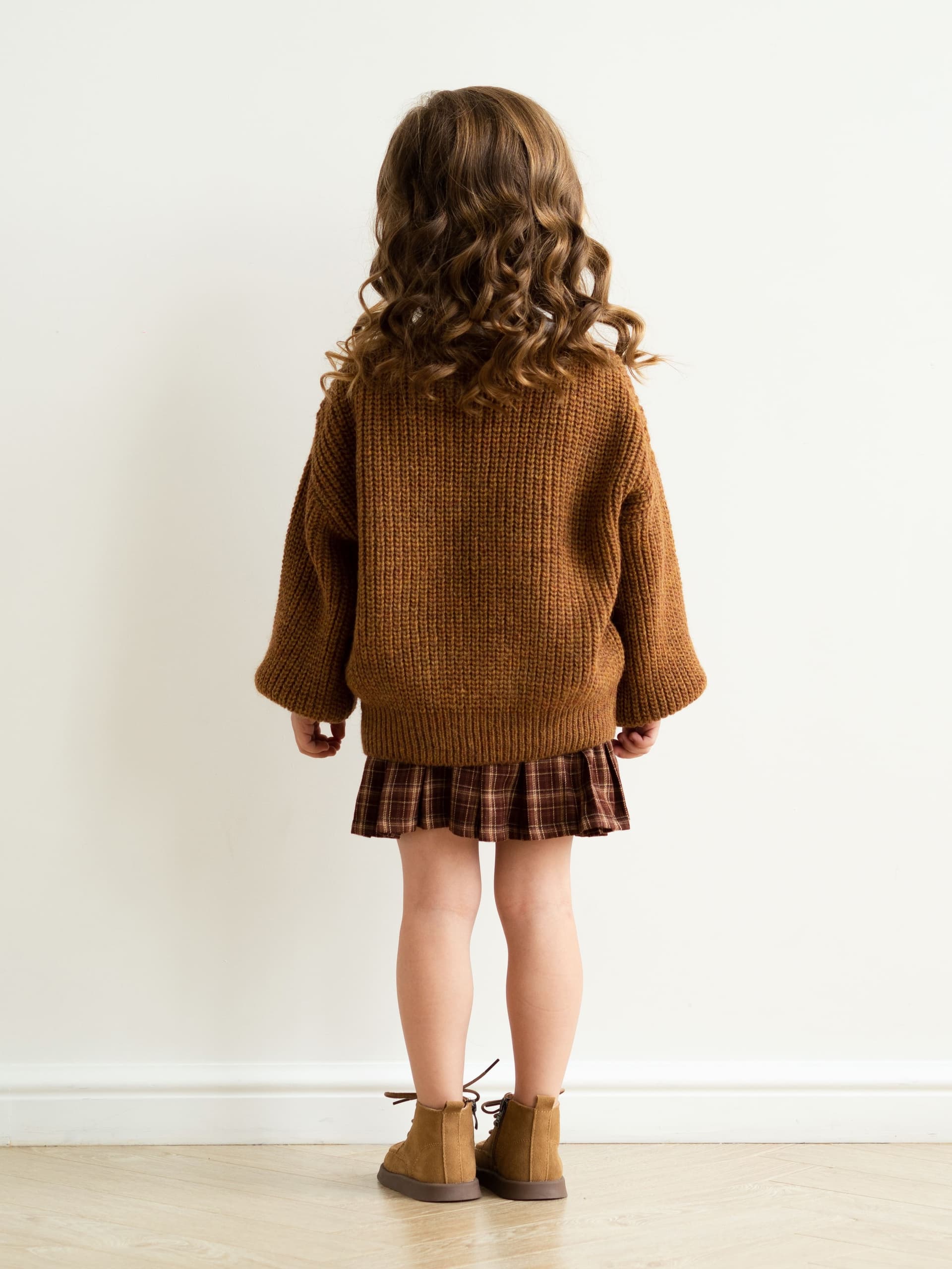 Кардиган с бантиками, Горчичный