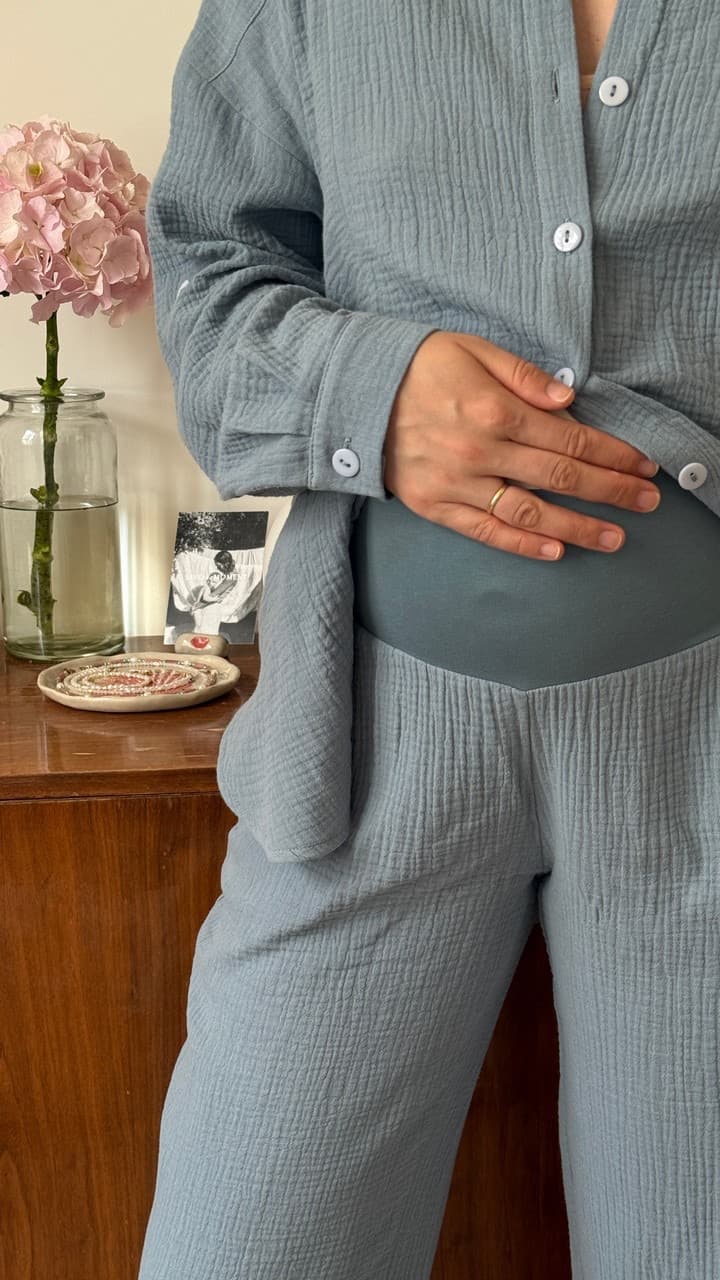 Брюки из муслина для беременных, Грозовое небо