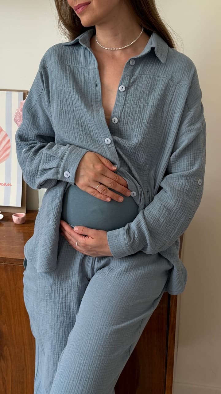 Брюки из муслина для беременных, Грозовое небо