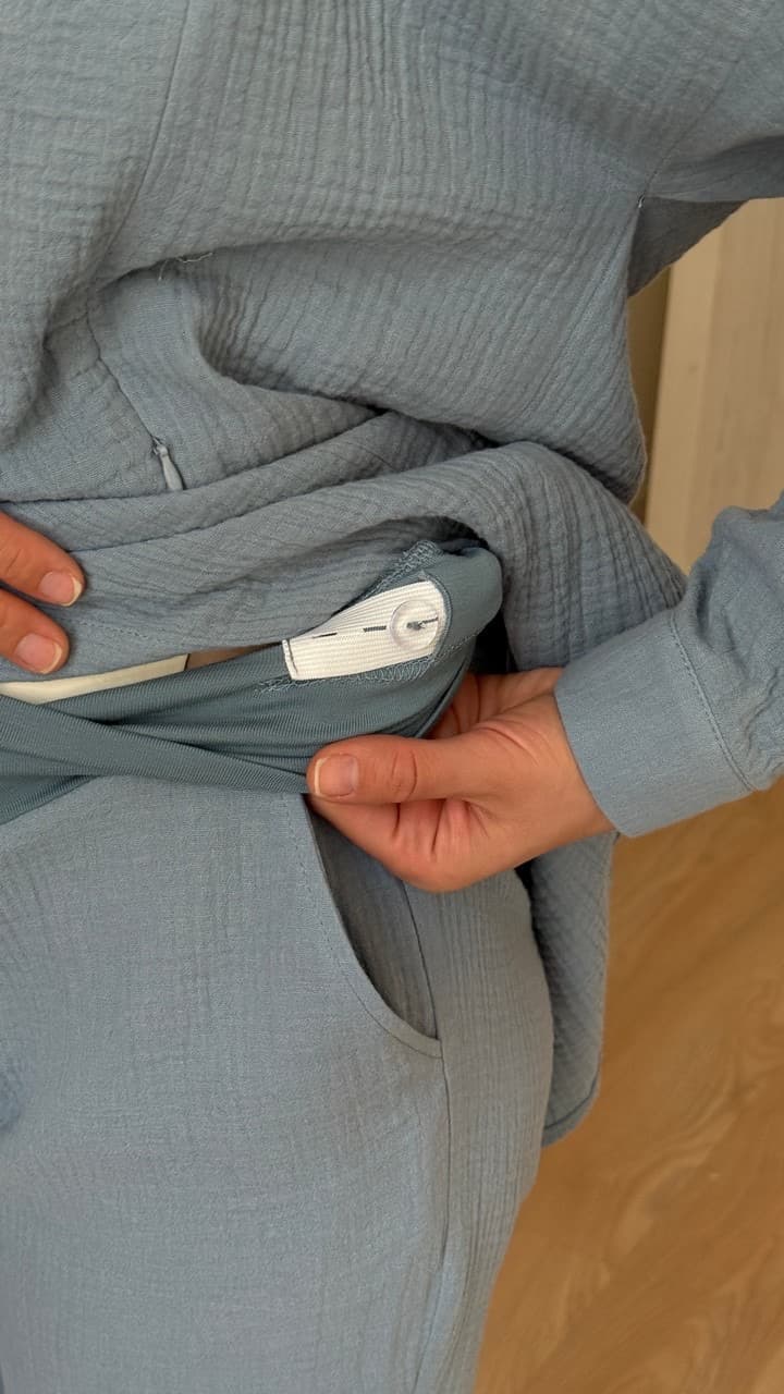 Брюки из муслина для беременных, Грозовое небо