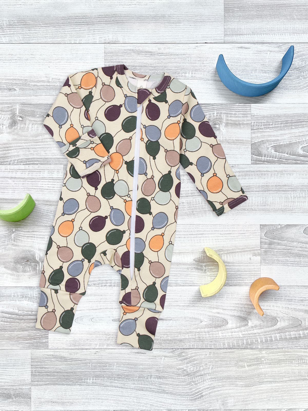 Комбинезон Mjolk Sleep and Play Шарики, на манжетах